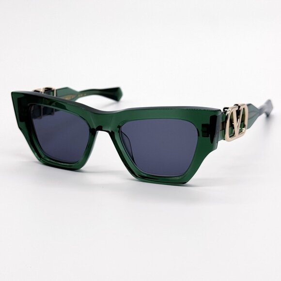 NEW VALENTINO SUNGLASSES VLS-166D GREEN WOMEN CAT EYE EYEWEAR main image 7